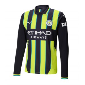 Manchester City Replica Away Stadium Shirt 2024-25 Long Sleeve